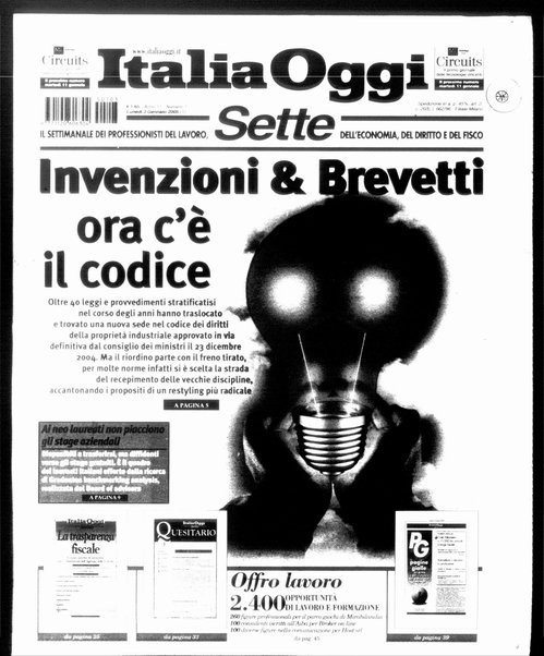 Italia oggi : quotidiano di economia finanza e politica